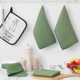 thumbnail image 2 of Paños de cocina Homaxy de 30 x 30 cm, paquete de 6, verde, 2 of 7