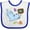 White and Royal, variant on Inktastic Teacher Shark with School of Fish Boys or Girls Baby Bib