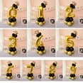 thumbnail image 3 of Chrome Gold Black 32inch 0-9 Number Foil Column Balloons Happy Birthday Party Decorations Balloon, 3 of 10