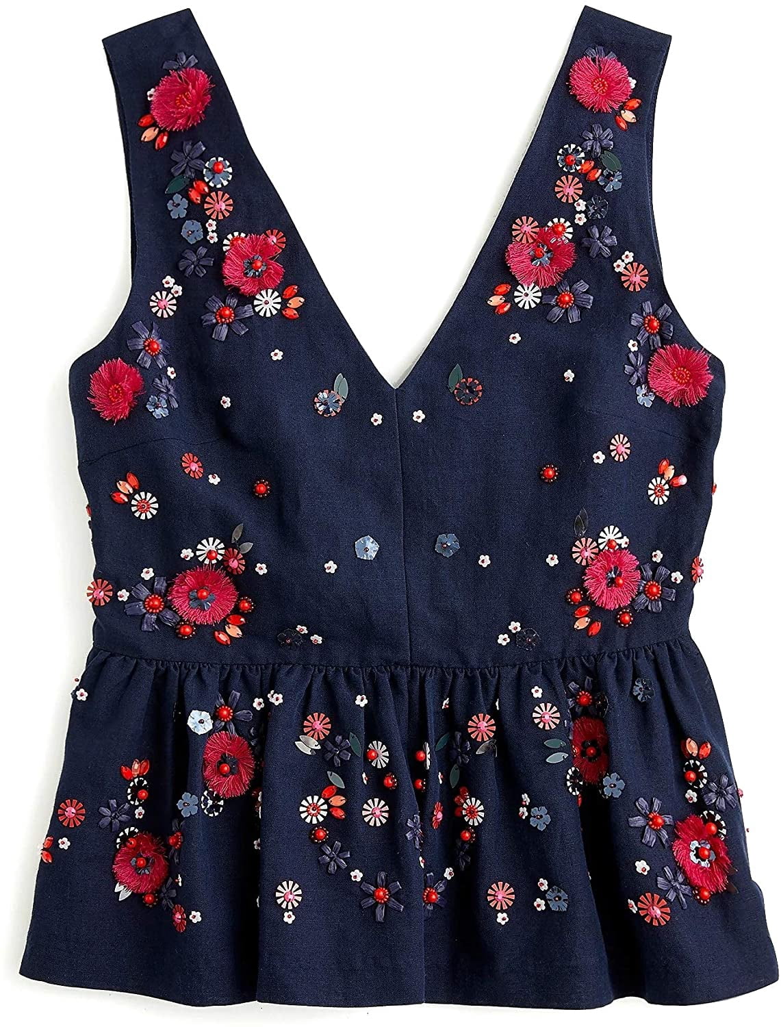 J.Crew Women's Hand-Embellished Peplum 