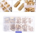 thumbnail image 1 of Mobutofu 180pcs/set Outer Hexagon Bolt Screw Nut Set Brass Fasteners With Storage Box, 1 of 4