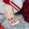thumbnail image 3 of Fiudx Organizador de Pendientes, Joyero de Franela, con Múltiples Compartimentos para Guardar Anillos, Asa de Cinta, Ideal para Pulseras, Pendientes, Relojes, Regalo para Adultos, Disponible En Vario, 3 of 6