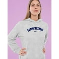 thumbnail image 2 of Hawkins 1983 Navy Blue Hoodie Women -Smartprints Designs, Female 3X-Large, 2 of 4