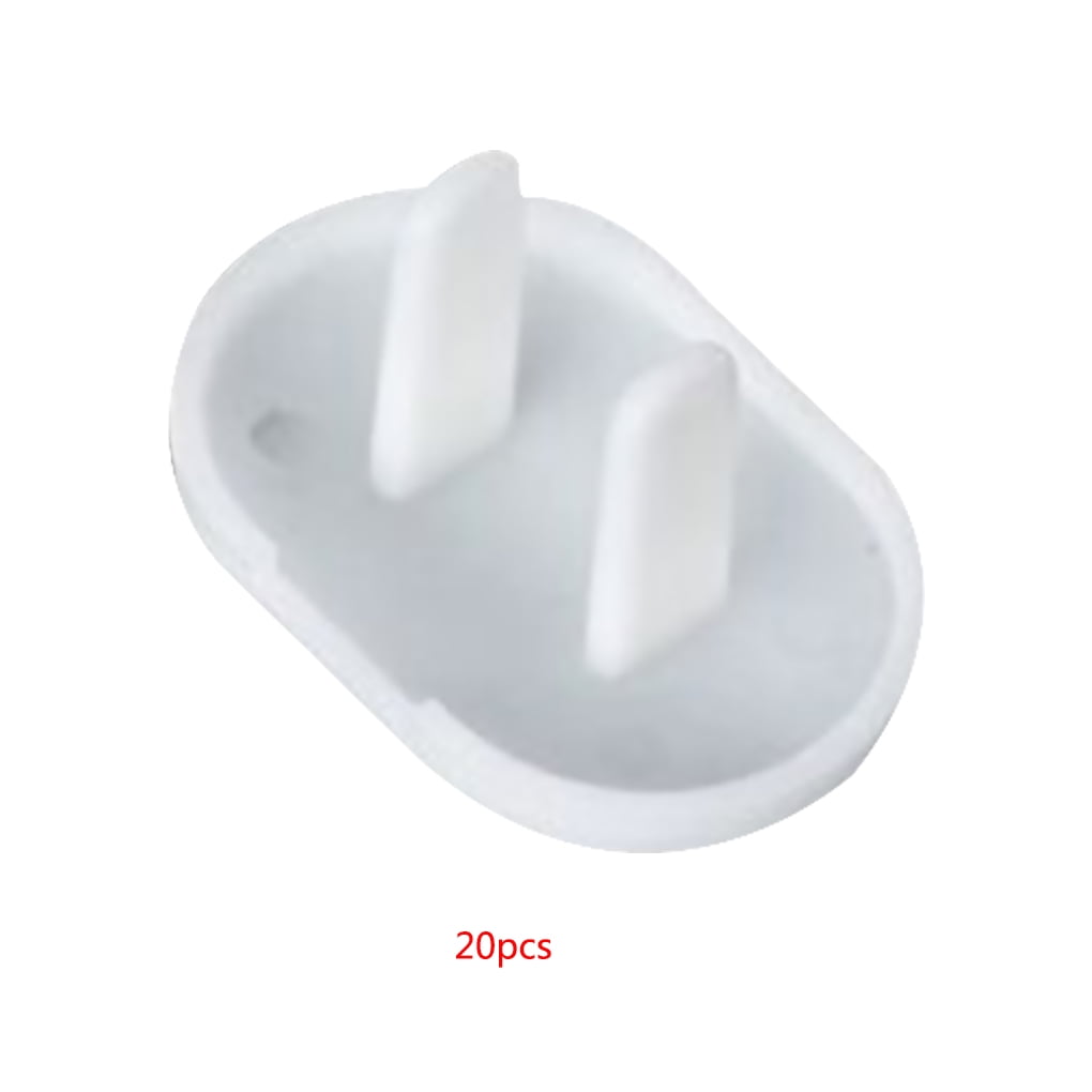 20pcs White Safety Child Baby Proof Electric Outlet Protector Anti-electric Socket Resin Cover