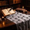 thumbnail image 5 of Bwomeauty Halloween Decor, 1pc Halloween Web Mesh Table Runner 3mBlack Netting Cuttable Placemats Party Decor With For Dining Table Mantel Decorations, Mom Gifts, 5 of 5