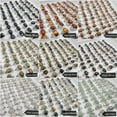 thumbnail image 3 of K-KED 50Pcs Wholesale Lot Mixed Ring Natural Stone Rings Women Gemstone Delicate Jewelry Bulk-Flower green stone, 3 of 9