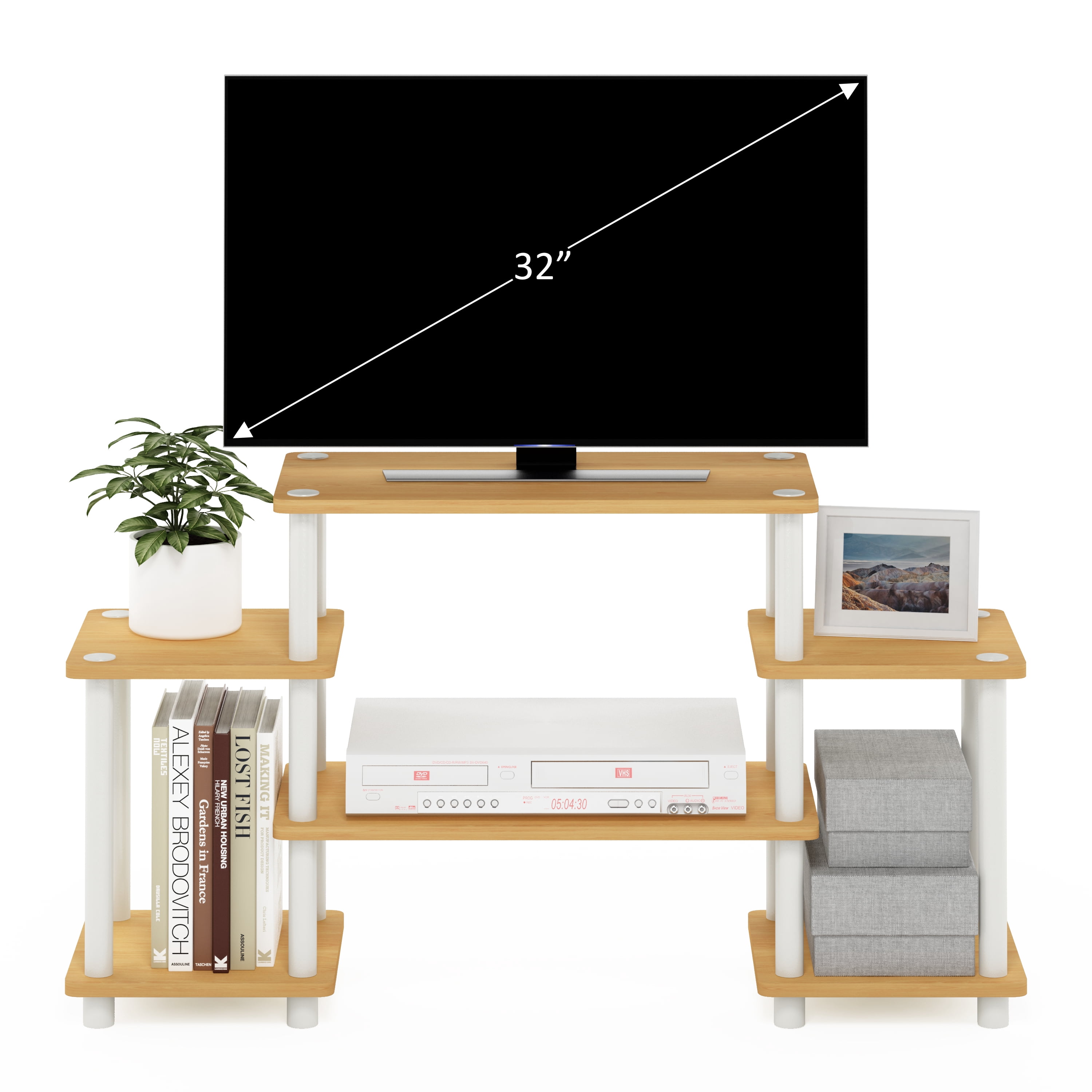 Furinno 11257 Turn-N-Tube TV Stand for up to 25 TV