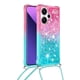 thumbnail image 2 of Funda para Xiaomi Redmi Note 13 Pro Plus 5G Brillantina Líquida Divertida Reluciente y con Cristales en Movimiento Cuerpo Cruzado con Cordón Ajustable, 2 of 5