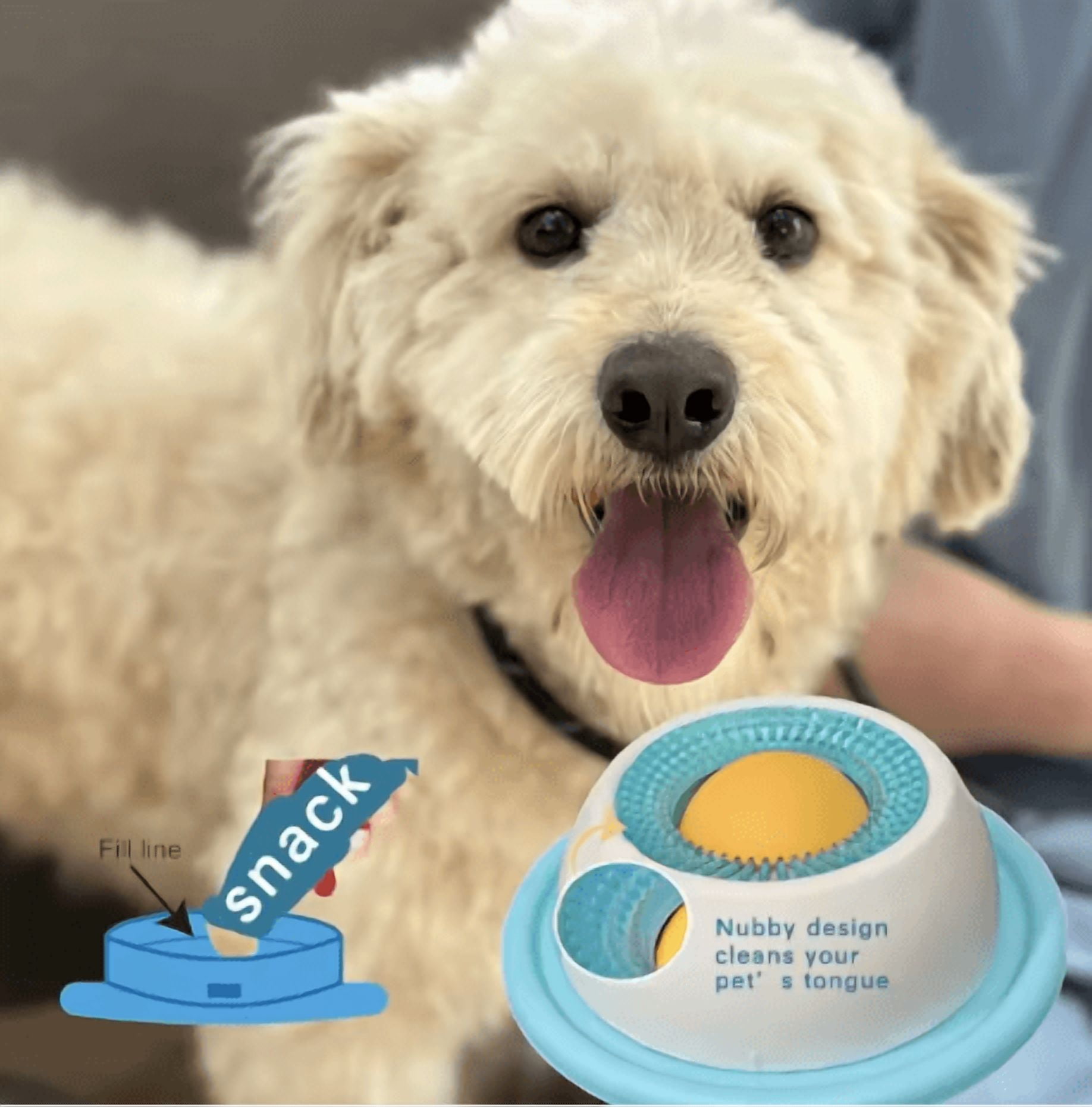 Dog Lick Toy - Slow Feeder Lick Mat for Dogs and Cats with Suction Cups ,Textured Enrichment Toy for Dogs and Cats, Food-Grade PP Material for Anxiety Relief, Healthy Eating & Mental Stimulation