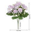 thumbnail image 2 of kkbbma under $5 2 Pcs Artificial Geraniums for Outdoor Silk Flowers Artificial Geranium Bush Faux Flowers Geraniums for Home Decor Indoor Garden Patio Grave Cemetary Vase Table Centerpiece, 2 of 5