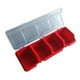 thumbnail image 3 of Caja organizadora de hardware con contenedor compartimentado con apertura inclinada para Rojo, 3 of 9
