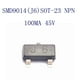 thumbnail image 3 of Kit Surtido de Diodos de Conmutación de Transistores SMD de 100 Piezas 45 V, 3 of 8