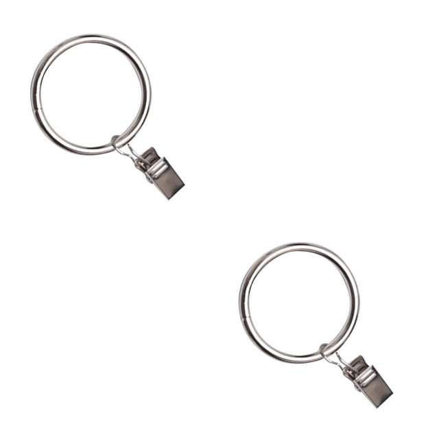 Cateissary Decoración del hogar, 10 Uds., anillos de cortina de ducha de alta calidad, abrazaderas, Clips para cortinas, Clips para barra de Type2 NO2