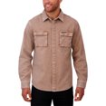 thumbnail image 4 of Men's Darius Rucker Collection by Fanatics Brown Dallas Cowboys Garment Dyed Long Sleeve Full Snap Shirt, 4 of 5
