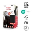 thumbnail image 5 of Sunbeam Heated Electric Brushed Fleece Throw Blanket, Black, 4 Heat Settings, 50 x 60 in, 5 of 12