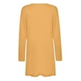 thumbnail image 5 of Knosfe Orange Womens Cardigan Sweaters Casual Long Sleeve Oversized Sweater Long Open Front Fall Oversized Cardigan Sweaters Womens Plus Size with Pockets S, 5 of 5