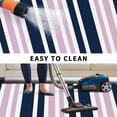 thumbnail image 5 of Navy Blue Pink Striped Outdoor Rug for Patio/Deck/Porch, Non-Slip Large Area Rug 3 x 5 Ft, Modern Minimalist Ombre Lines Indoor Outdoor Rugs Washable Area Rugs, Reversible Camping Rug Carpet Runner, 5 of 8