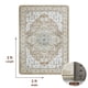 thumbnail image 5 of Sonoro Kate Alfombras 2x3 para Salón Recámara, Alfombra Interior Boho Antideslizante Lavable a Máquina, Crema, 5 of 7