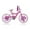 Pink, variant on Micargi 20" Girls BMX Bike – S-Type Frame, Coaster Brake, Chrome Rims, White Tires, Purple