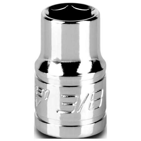 UPC: 0886352123518 | Capri Tools 3/8-Inch Shallow Socket 3/8-Inch Drive 6-Point SAE