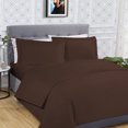 thumbnail image 3 of Linentown 100% Cotton Soft Luxurious Duvet Cover Chocolate Solid Queen Size, 3 of 3