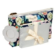 Primrose Hill Makeup Bag, 2 Piece Clutch Set, Rose Floral