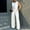 White, variant on Daolelai Women's Solid Color Vest Waistcoat Suit Wide Leg Pants Trousers Casual Suit