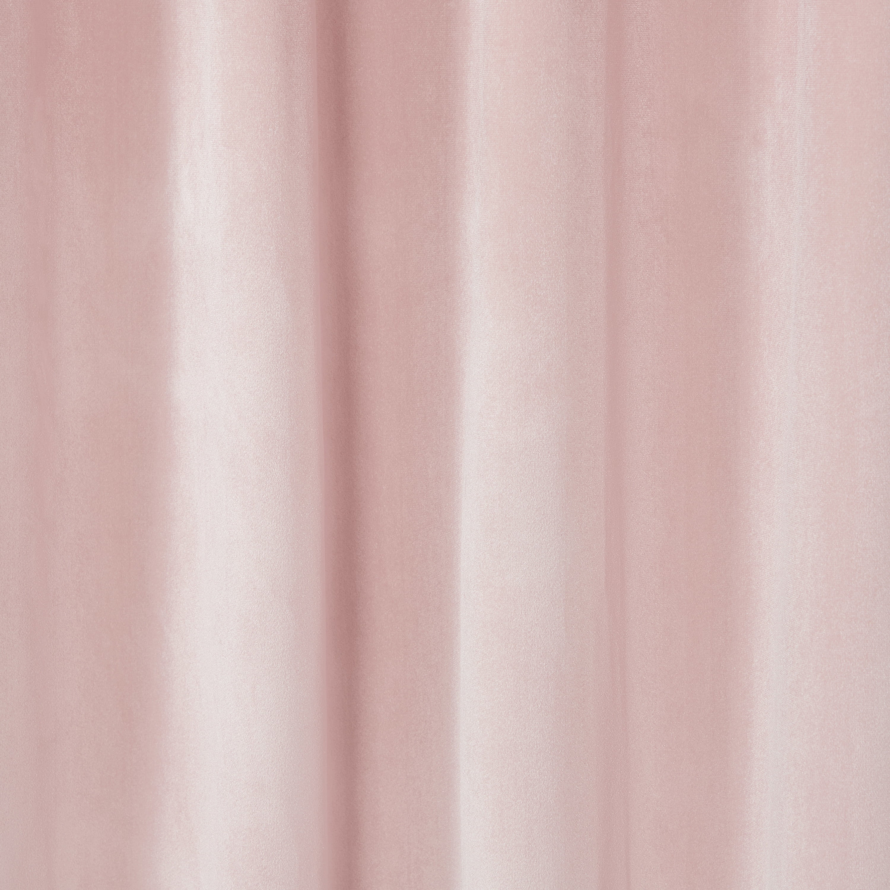 TOWN & COUNTRY LUXE Velour Solid Heavyweight Indoor Curtains, Light Filtering Opacity, Triple Pinch Pleat Top, Plush Velvet, 2-Pack Set, 108", Blush