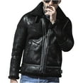 thumbnail image 2 of Tdoqot Long Trench Coat Men Thick Warm Casual Winter Coats for Men Black Size 4XL, 2 of 6