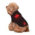 thumbnail image 5 of Salouo Red Spider On The Web Pattern Small Dog Hoodie Sweatshirts Dog Clothes Coat Clothing Puppy Sweater Outfit Pullover Pet Winter Coat Sweater Outfit-Large, 5 of 7