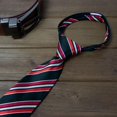 thumbnail image 4 of Spring Notion Boys' Pre-tied Woven Zipper Tie Small Black Red Stripes, 4 of 4