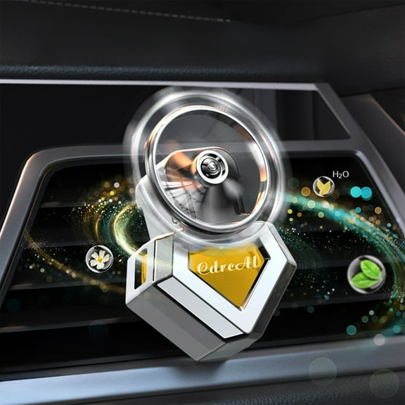 ASXITE Fans that Blow Cold,Car Fans,Car Mounted Car Breath Outlet Perfume Decoration Accessories Fan Blades Will Rotate Small Fan Oil Car Odor Removal6ml