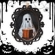 thumbnail image 4 of Retrato Pintura Fantasma Retro Halloween, 4 of 9