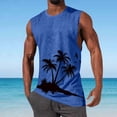 thumbnail image 2 of BRGZLK Mens Tank Top Summer Pullover Casual Beach Tropical Hawaiian Sleeveless T-Shirt Print Workout Muscle Gym Sports Round Neck Tees, 2 of 6