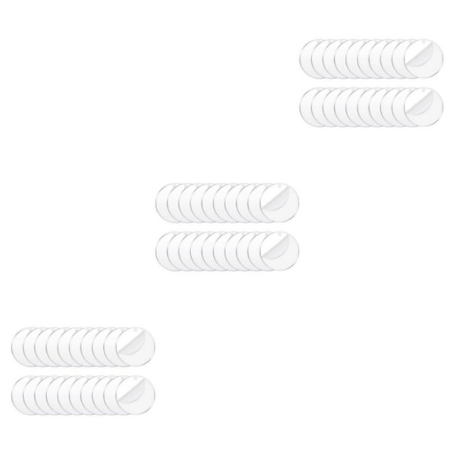 kurtrusly Clear Acrylic Plate For Artists Of Any Skill Level Suitable For All Levels Acrylic Disc 10cm*2mm/20piece 3Set