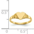 thumbnail image 3 of 14k Yellow Gold Childrens Signet Ring Baby Love, 3 of 9
