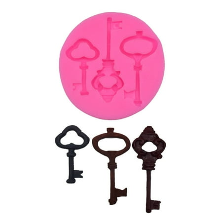 

NIUREDLTD Key Silicone Mould Fondant Cake Chocolate Cookie Decorating Mould Cake Tools