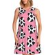 thumbnail image 1 of Balery heart with cow Vestidos de verano para mujer con estampado: vestido holgado sin mangas, vestido playero informal y cómodo para días calurosos., 1 of 7