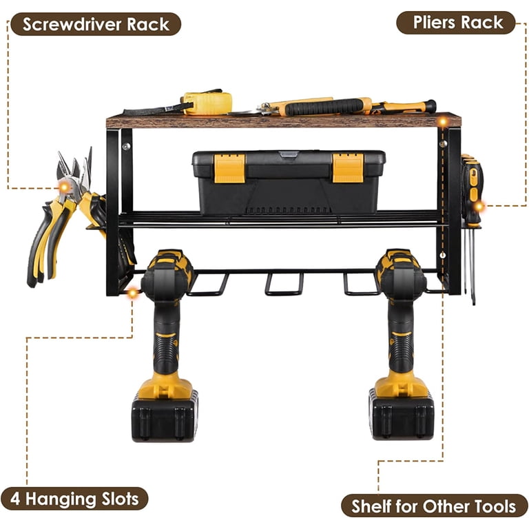 Oumilen Wall Mounted Power Tool Organizer Rack photo 7