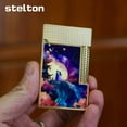 thumbnail image 4 of Kerosene lighter, Top Metal Pocket Lighter Daily Use, Sold Without Fuel.,SKU00985-黑色, 4 of 12