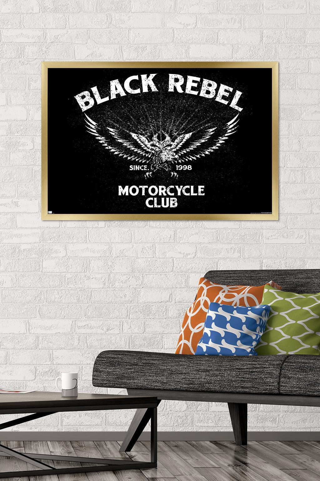Black Rebel Motorcycle Club - Eagle Wall Poster, 22.375" x 34", Framed