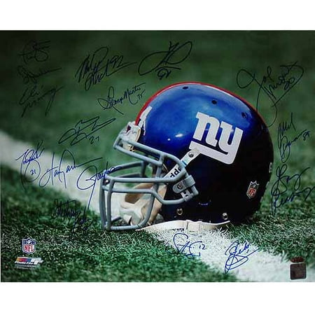 Ny Giants Greats Multi Signed Helmet 16 X 20 Photo 16 Sig