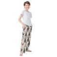 thumbnail image 3 of FORMRS Boys Pajama Pants with Pockets Size 6-8Y Kids Lounge Sleep Bottoms, Red Deer, 3 of 8