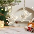 thumbnail image 6 of OEFNTAC Decorations Christmas Hanging Decoration Party Ornament White Plastic Festive Gift Snowflake Lightweight Safe Acrylic Table Centerpiece Entryway 6.10x2.44x0.59in, 6 of 6