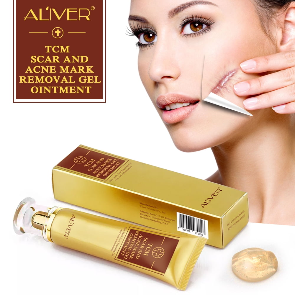 ALIVER Scar Cream - TCM Scar and Acne Mark Removal Gel Ointment for Scars, Burns, Stretch Marks, Acne Spots, Skin Redness Curing - 3 Pack