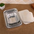 thumbnail image 4 of Toystoory Paquete de 10 sartenes de papel de aluminio, accesorios para el hogar, contenedor de alimentos rectangular de gran capacidad de una Herramientas y accesorios para hornear 600ml sin tapa, 4 of 6