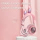 thumbnail image 5 of Auriculares inalámbricos con micrófono, bonitos conejos, niñas, Rgb, Led, estéreo, música, Bluetooth, auriculares para juegos de teléfono para niños, Gamer, 5 of 5