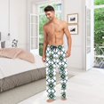 thumbnail image 6 of FORMRS Mens Pajama Pants with Pockets Cotton Sleepwear Lounge Bottoms Sizes S-2XL, Gold Geometric Pattern, 6 of 7