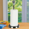 thumbnail image 4 of nu steel Black Mosaic Kitchen Stainless Steel Paper Towel Holder-Weighted Base for Standard Paper Towel Rolls, 4 of 5