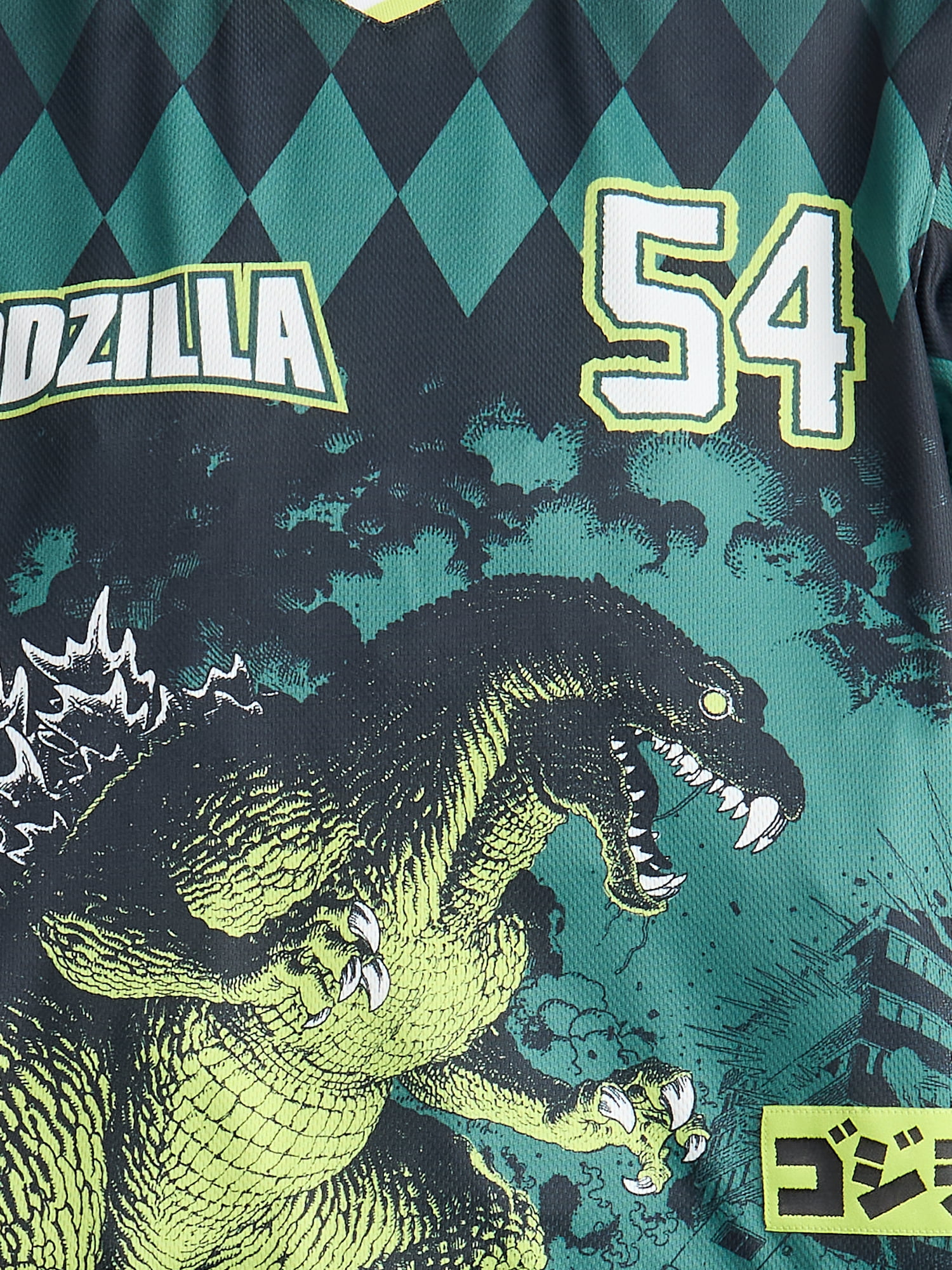 Godzilla Boys Graphic Soccer Jersey and Shorts Set, 2-Piece Set, Sizes 4-16